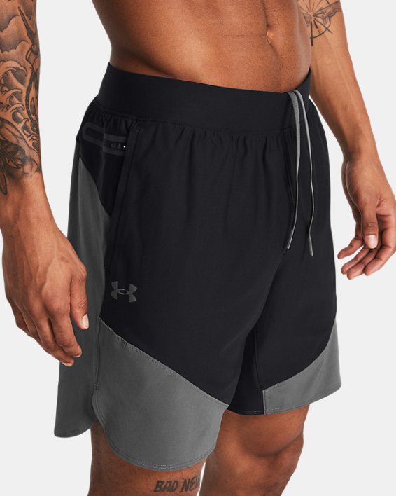 Men's UA Vanish Elite Hybrid Shorts in Black image number 3